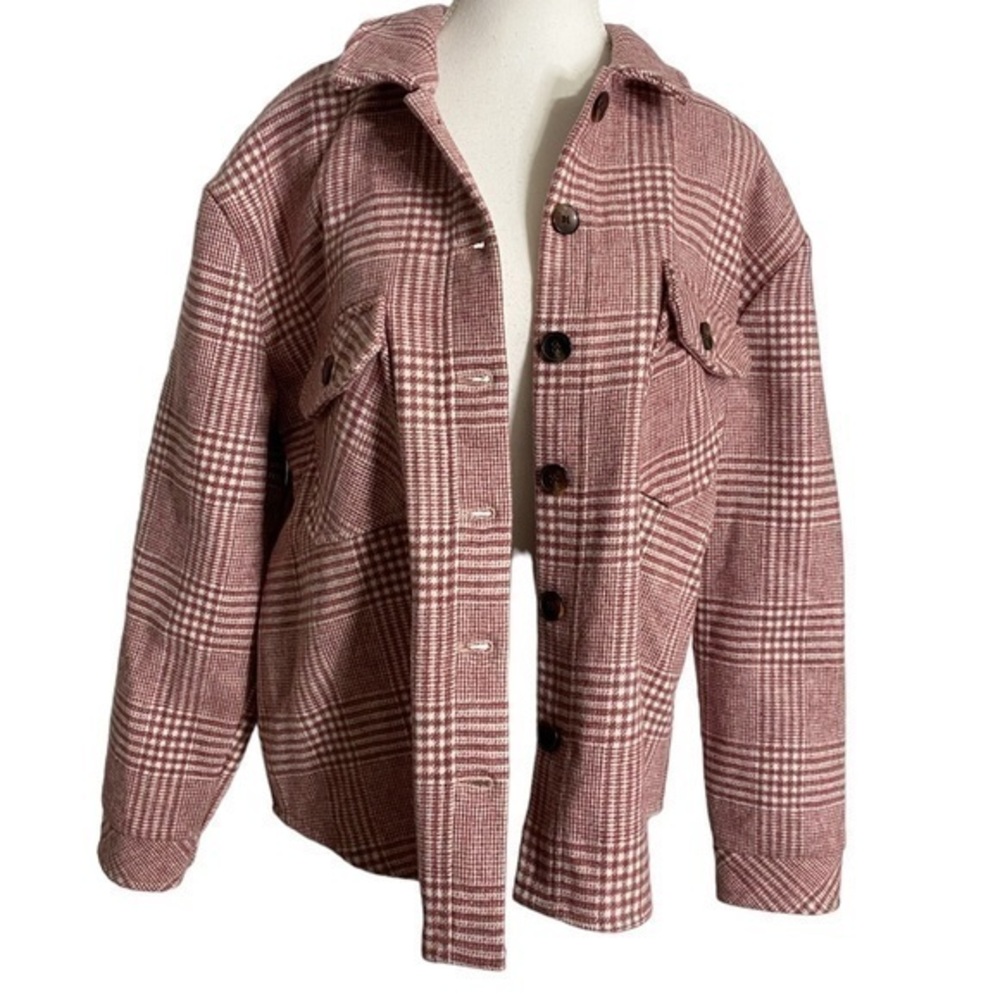 FDJ French Dressing Jeans Blush Glen Plaid Shacket